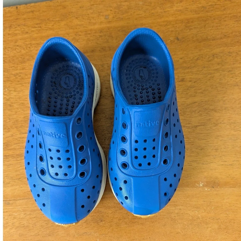 Native Robbie Sugarlite Sneakers Blue Size 7 Toddler
